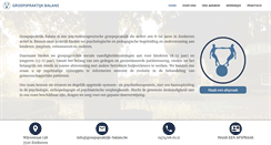 Desktop Screenshot of groepspraktijk-balans.be